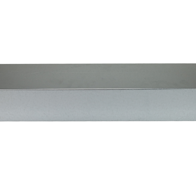 Galvaniserad ingjuten kanal 220x80 mm efter längd 1500 mm