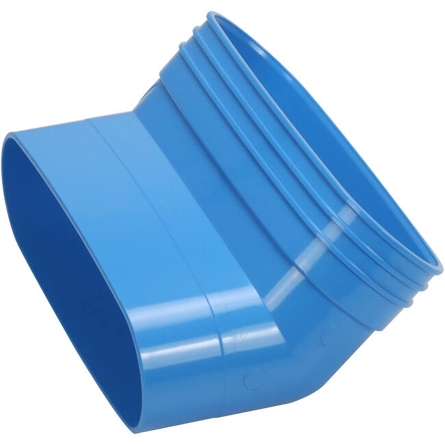 Wavin Ventiza Böj 45 grader PVC oval 235x80 mm vertikal M/S