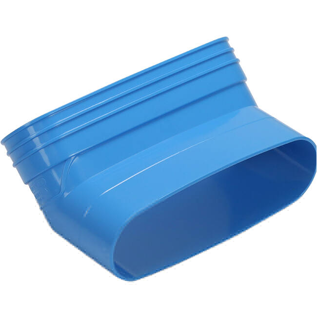 Wavin Ventiza Böj 45 grader PVC oval 235x80 mm vertikal M/S