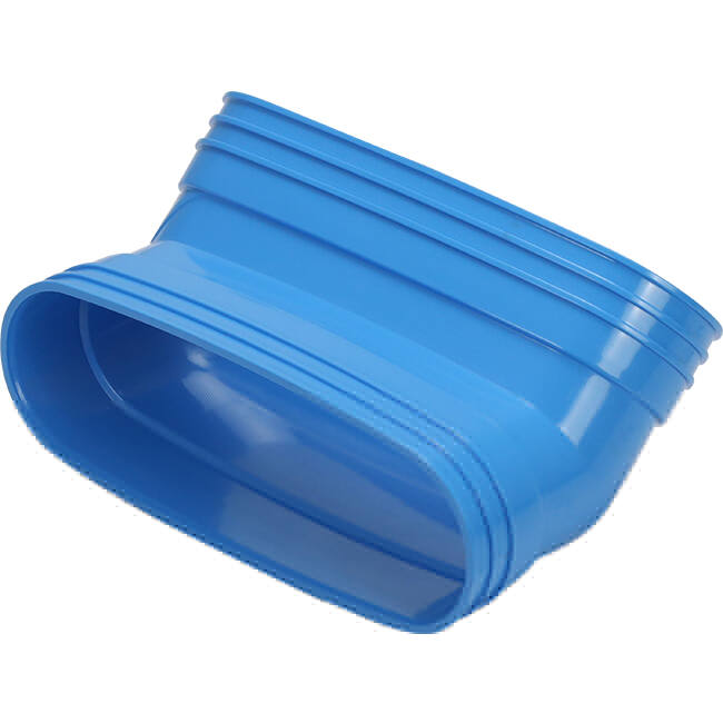 Wavin Ventiza Böj 45 grader PVC oval 235x80 mm vertikalt M/M