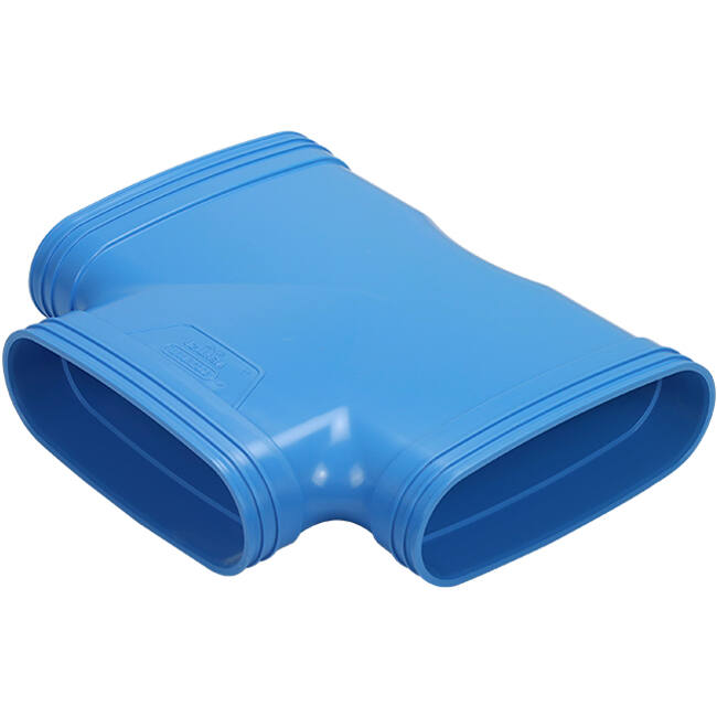 Wavin Ventiza T-stycke 90 grader PVC oval 235x80 mm M/M/M