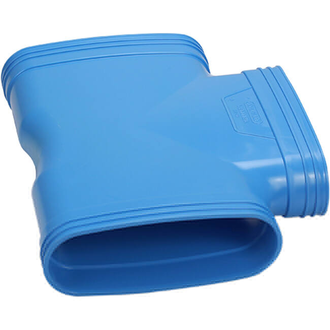 Wavin Ventiza T-stycke 90 grader PVC oval 235x80 mm M/M/M