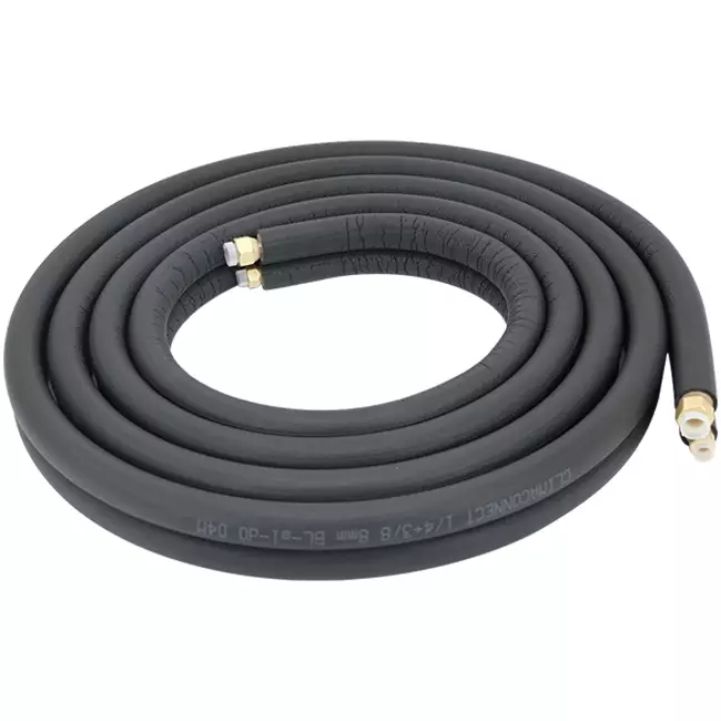 ClimaConnect kylslangssats med flänsade kopplingar  1/4–3/8, längd 5 meter