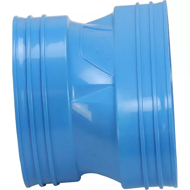 Wavin Ventiza Övergång PVC oval 195x80 mm till 125 mm M/M