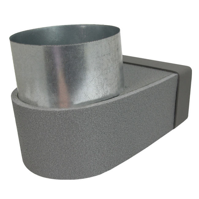 Thermoduct lepe hörnstycke enkel symmetriskt 220x80 mm till diameter 150 mm