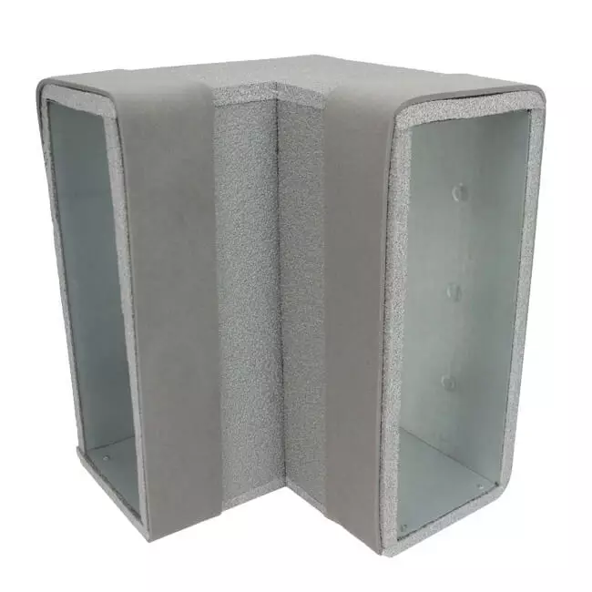Thermoduct böj 90 grader 170x80 vertikal för kanalisation