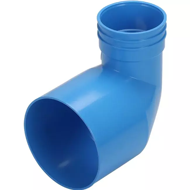 Wavin Ventiza ändstycke 90 grader PVC runt 125x80x100 mm M/M