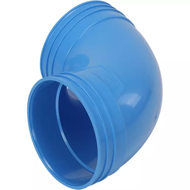 Wavin Ventiza 90 grader Böj PVC rund 125 mm M/M