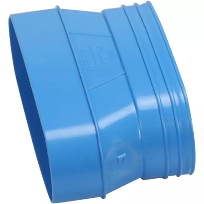 Wavin Ventiza Övergång PVC oval 235x80 mm till 195x80 mm M/S