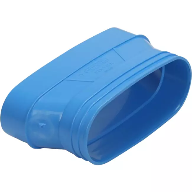 Wavin Ventiza Övergång PVC oval 235x80 mm till 195x80 mm M/S