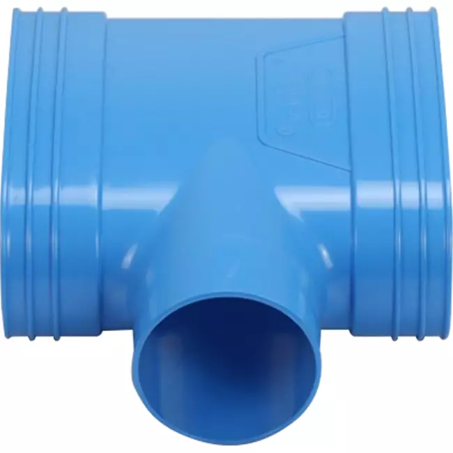 Wavin Ventiza T-stycke PVC oval 195x80 mm M/M/M