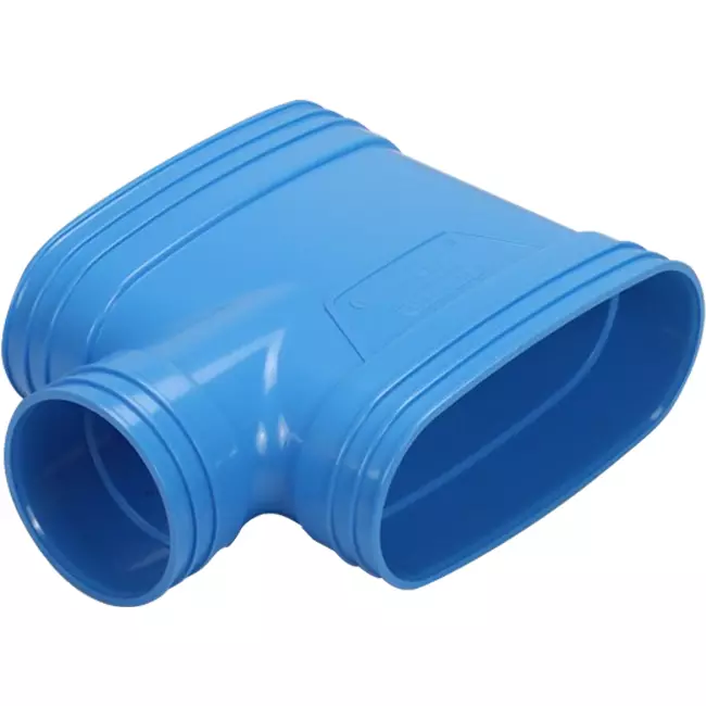 Wavin Ventiza T-stycke PVC oval 195x80 mm M/M/M