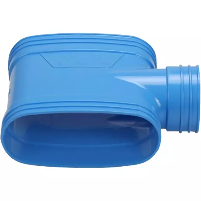 Wavin Ventiza T-stycke PVC oval 195x80 mm M/M/M