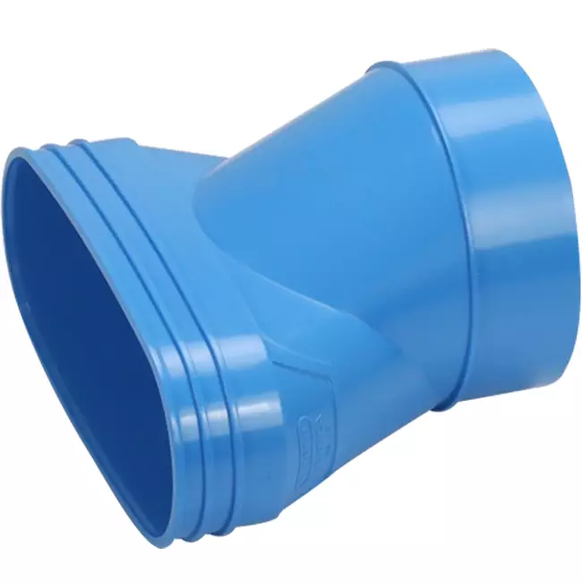 Wavin Ventiza Övergång PVC oval 195x80 mm till 125 mm excentrisk M/S