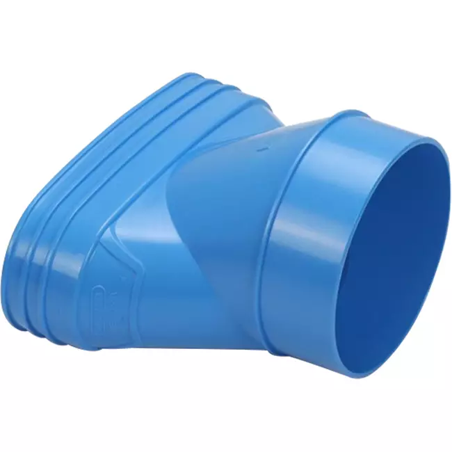 Wavin Ventiza Övergång PVC oval 195x80 mm till 125 mm excentrisk M/S