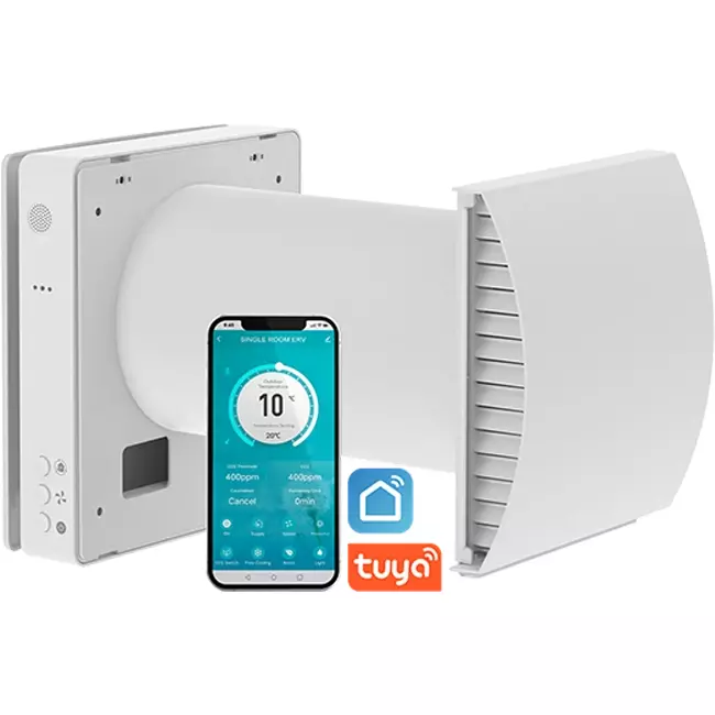 Econox Eco Pair Plus decentraliserad värmeåtervinningsanläggning SG-ERV-150 vit