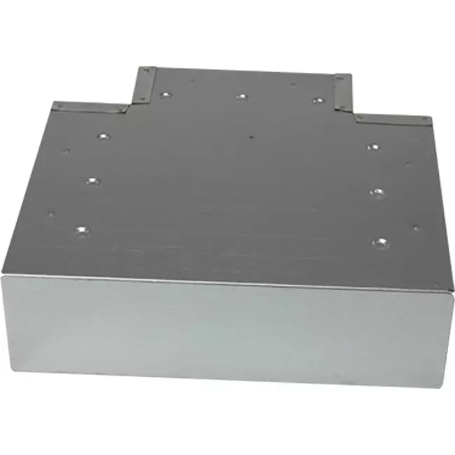 T-stycke (vinklat) 90 grader 220x80 mm - 170x80 mm för rökkanalsystem