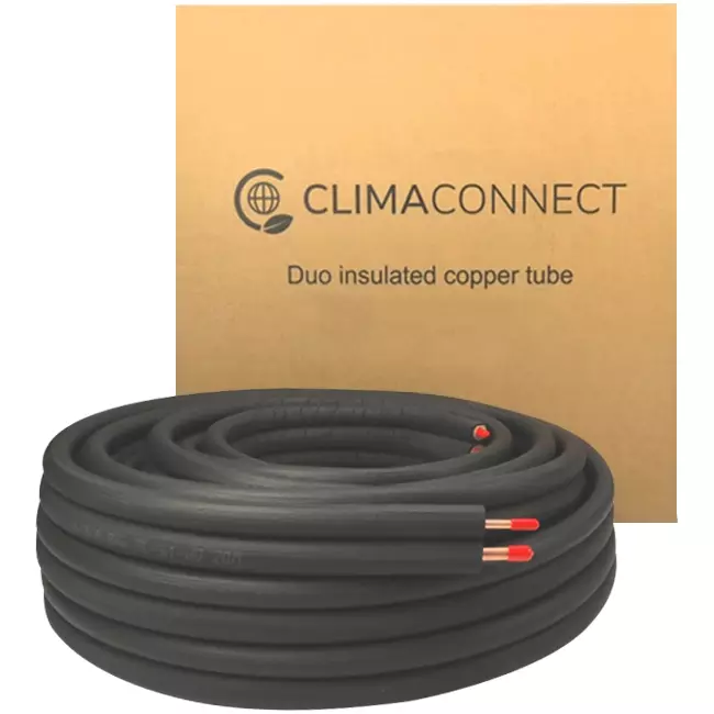 ClimaConnect Duo isolerat kylrör 1/4-3/8 rulle 20 meter