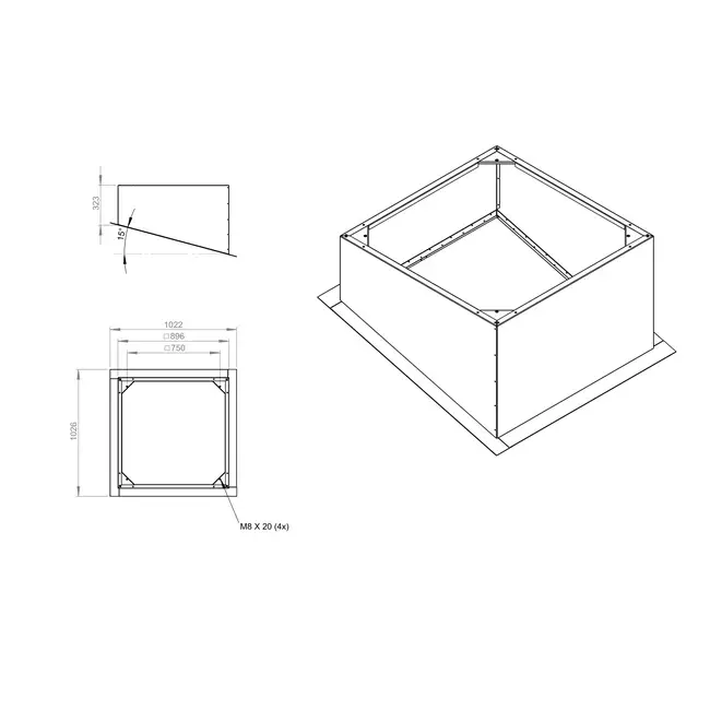 Lutande takkant för DVN(I), DHA(P), DHN, DVA(P) 560,630 - DSF 560 16