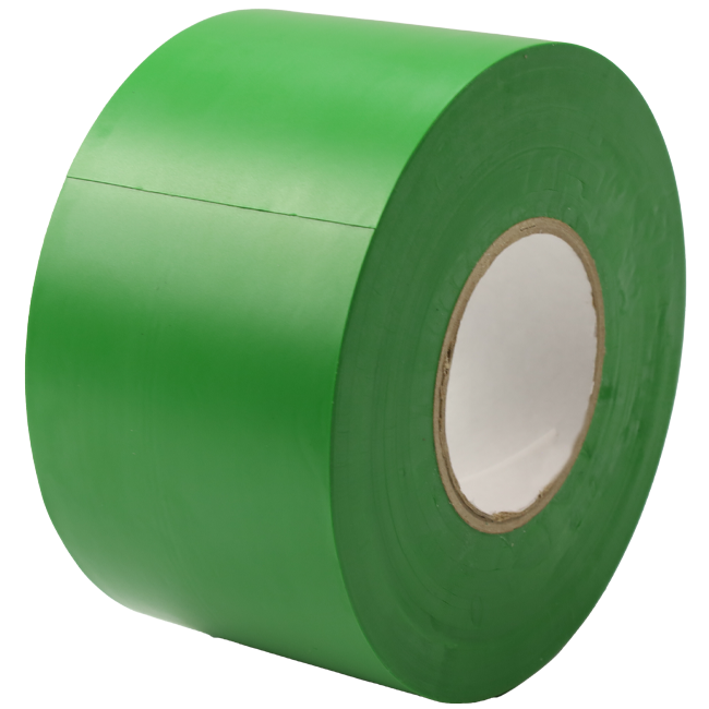 PVC-tejp grön 50 mm bred - rulle 33 m