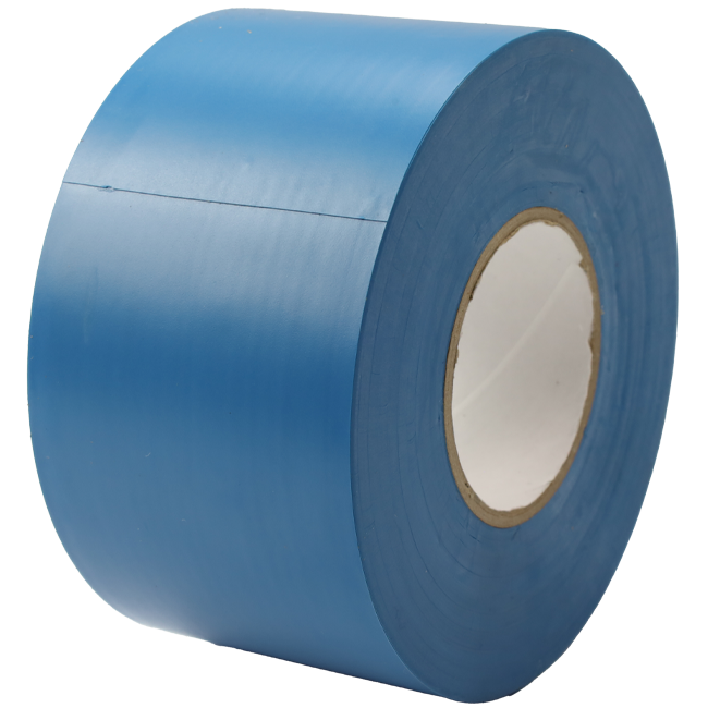 PVC-tejp blå 50 mm bred - rulle 33 m