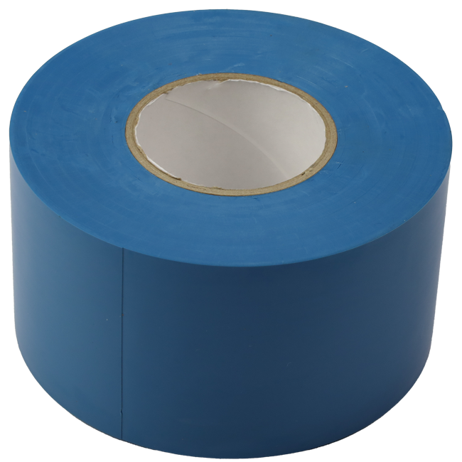 PVC-tejp blå 50 mm bred - rulle 33 m