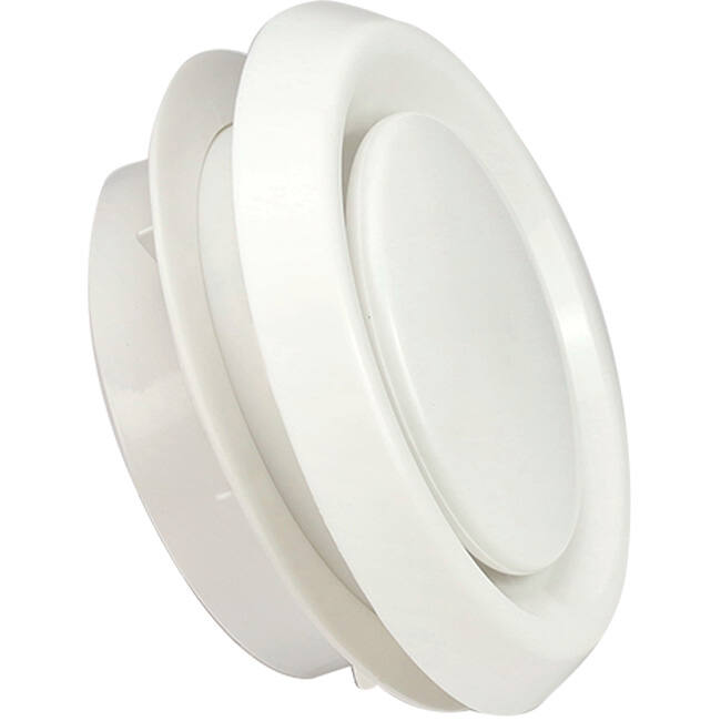 Ventilationsventil 125 mm till- och frånluft med friktionsfjädrar - DAV-C125