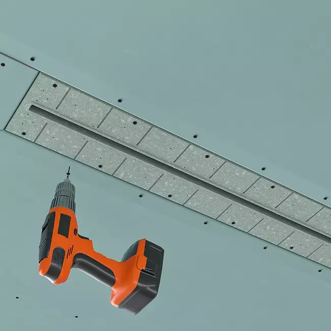 Ergovent ramlös spaltdiffusor 1000 mm med anslutningsdiameter 90 mm - profil