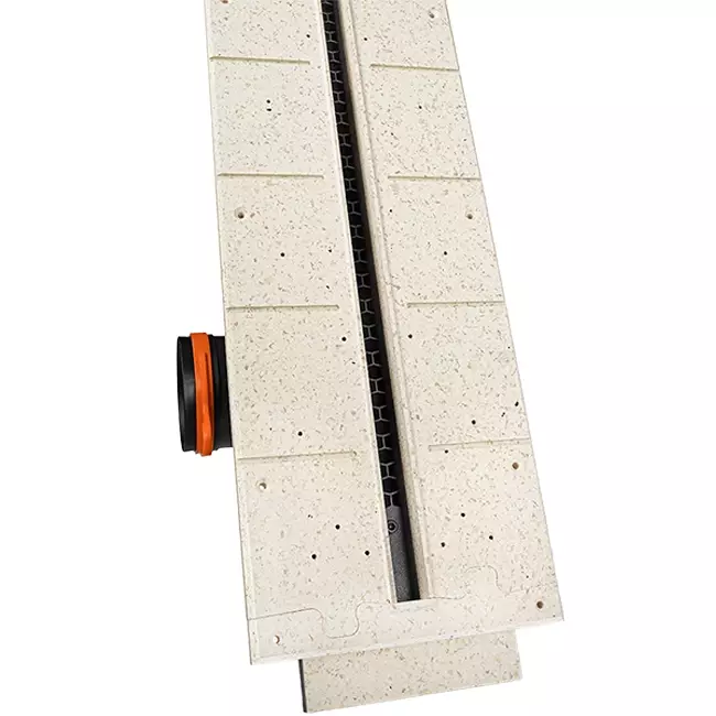 Ergovent ramlös spaltdiffusor 1050 mm med anslutningsdiameter 90 mm - modulär - 1 slits