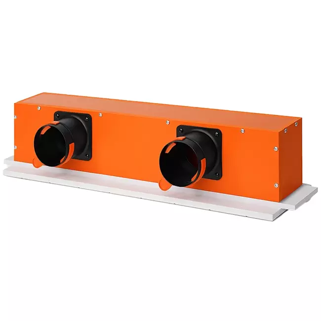 Ergovent ramlöst spaltdiffusor 600 mm med anslutningsdiameter 75 mm - profil
