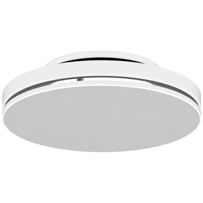 Takspridare i stål med runt utlopp - 160 mm - RAL 9016