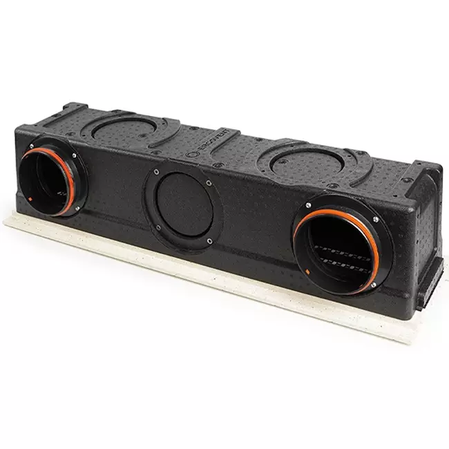 Ergovent ramlös spaltdiffusor 1000 mm med anslutningsdiameter 160 mm - luftkonditionering - 3 spalter
