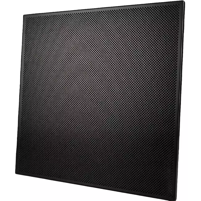 Perforerad takplatta 600 x 600 mm för infällning i undertak - RAL9005 30% glans