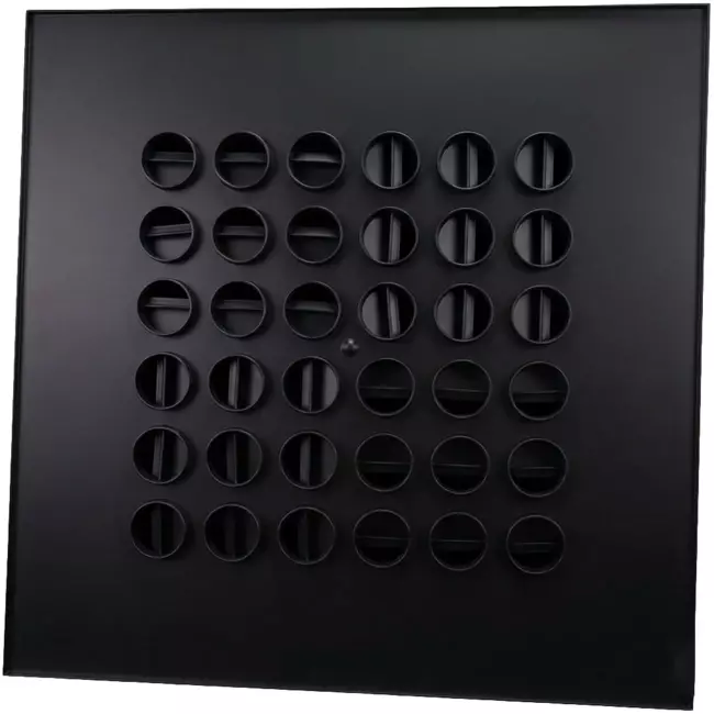 Multinozzle takdiffusor 596x596 mm - MN36 RAL9005 30% glans