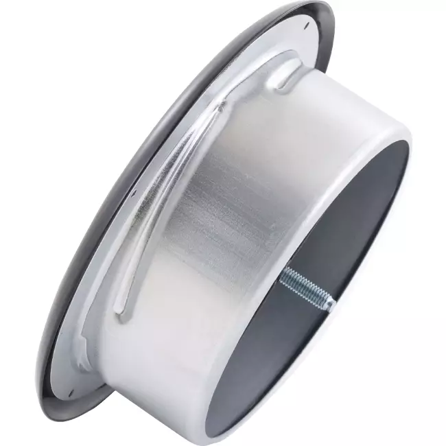 Ventilationsavgasventil 100 mm metall - E-DVS100 RAL9005 30% glansig