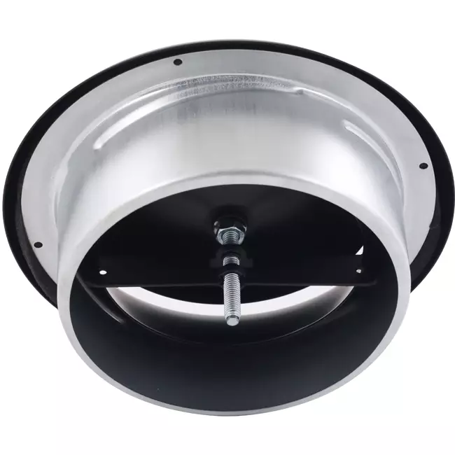 Ventilationsventil 200 mm metall - S-DVS200 RAL9005 30% glansig