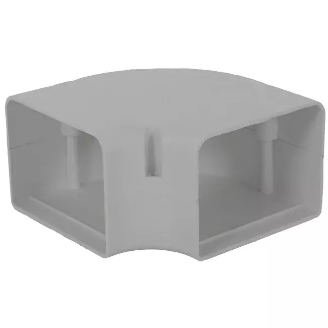 ClimaConnect 90° plan böj för monteringskanal 100 mm - RAL 9010