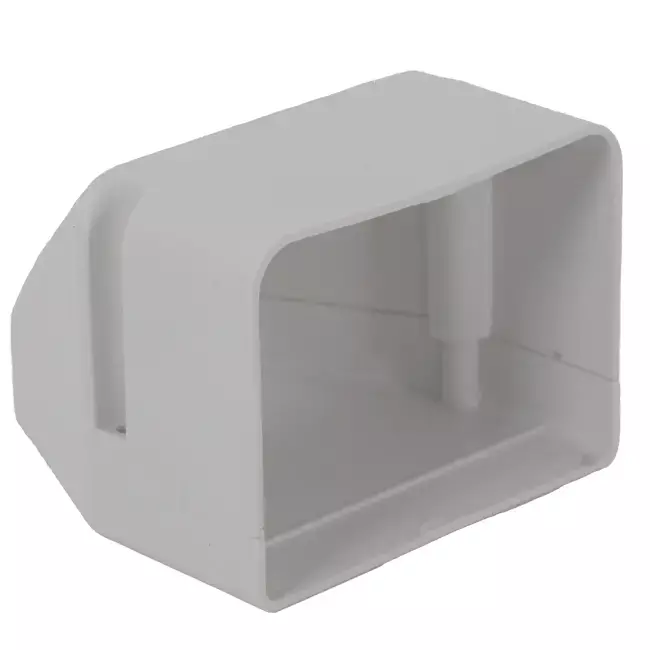 ClimaConnect-ändstycke för monteringskanal 75 mm - RAL 9010