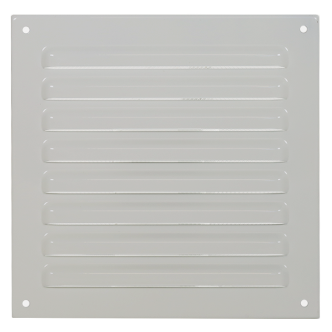 Yttre galler fyrkantigt 150x150mm aluminium - RAL9010