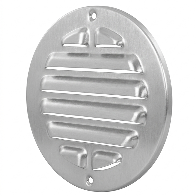Yttre galler runt 125 mm aluminium - anodiserad aluminium