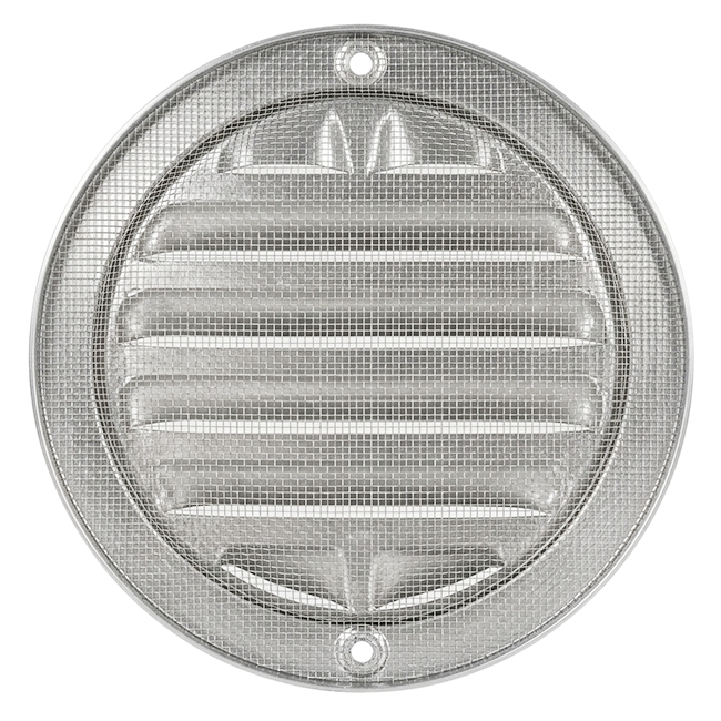 Yttre galler runt 125 mm aluminium - anodiserad aluminium