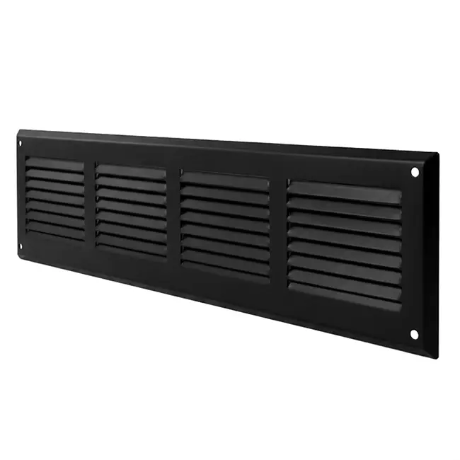 Väggdiffusor 300x100mm aluminium - RAL9005 30% glans