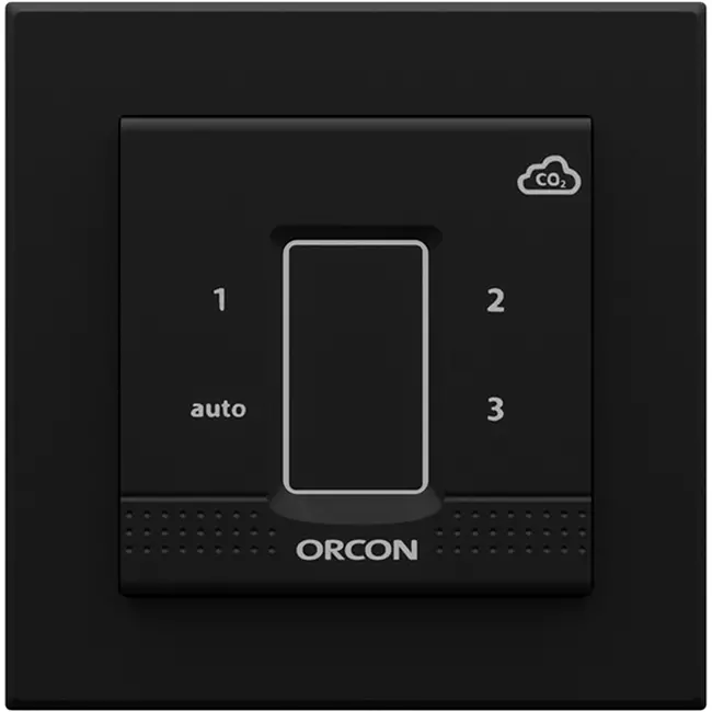Lock svart för Orcon CO₂ infälld styrsensor 15RF
