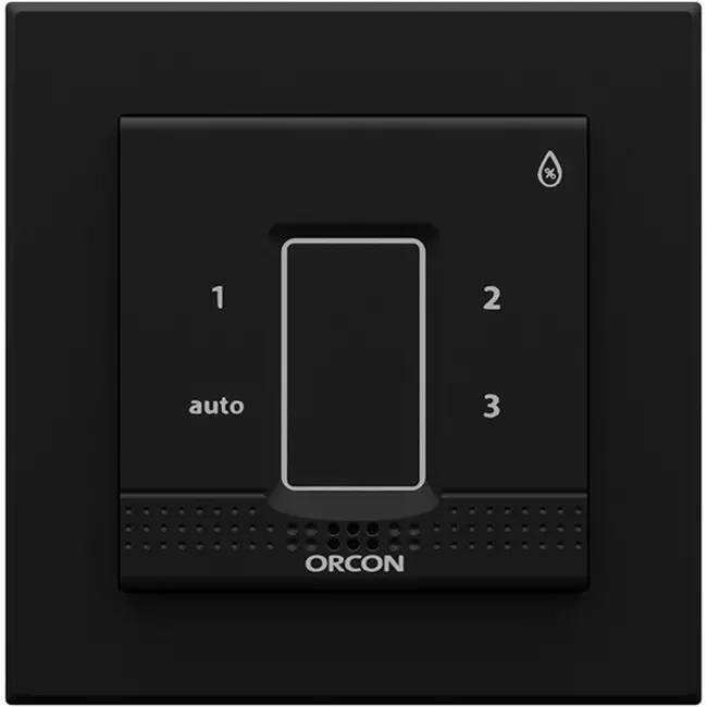 Täcklock svart för Orcon fuktsensor för infälld styrning 15RF