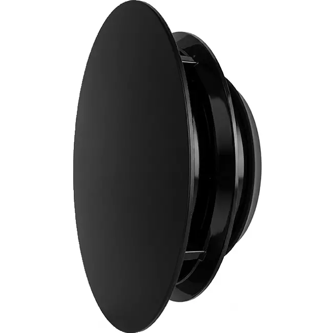 ClimaConnect Design-ventil, rund, Ø 125 mm – svart