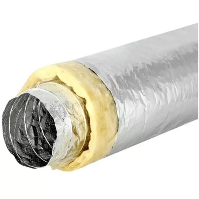 Sonodec Ø 125 mm akustiskt termiskt isolerade ventilationsslang (1 meter)