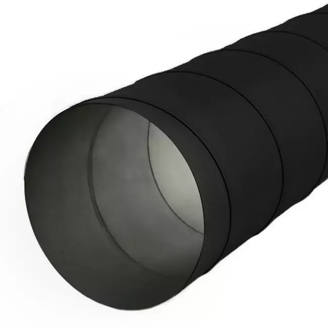 Spiralrör 180 mm L=1500 mm sendzimirförzinkat RAL9005