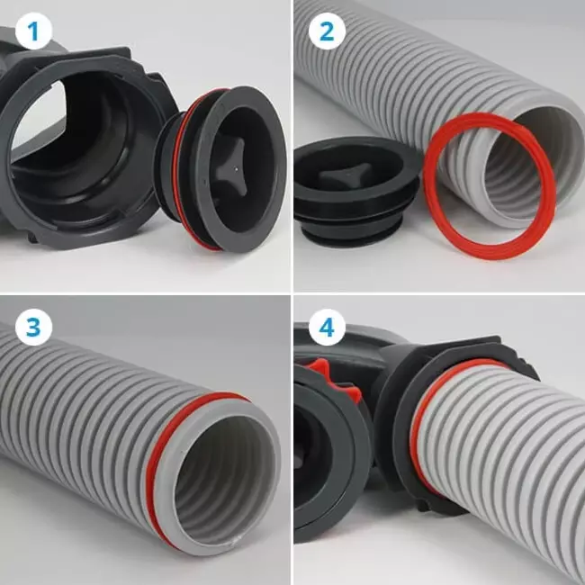 Heatpex Aria flexibelt ventilationsrör diameter 75 mm (50 meter)