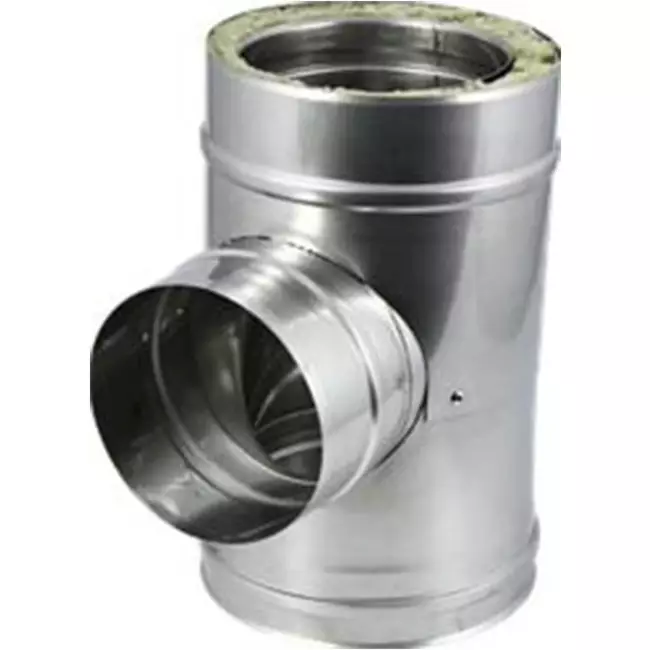 DW-diameter 130 mm (130/180) T-styke T90 EW I316L/I304 (D0,5/0,6)