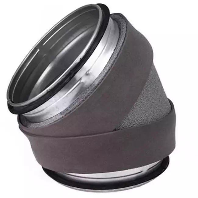 Thermoduct isolerad armbåge 45 grader diameter 250 mm